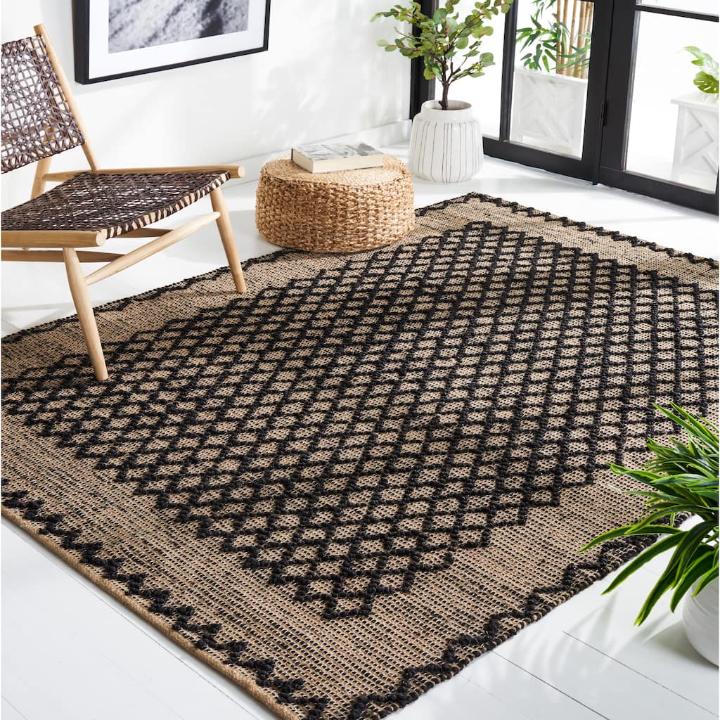 SAFAVIEH Flatweave Natural Fiber Anastazia Geometric Jute Rug