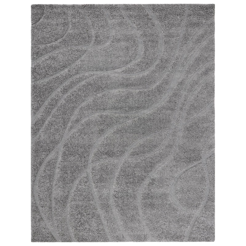 SAFAVIEH Florida Shag Sigtraud Abstract Waves 1.2-inch Area Rug