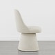 preview thumbnail 43 of 47, Anna Upholstered Swivel Armless Dining Chair for Kitchen Living Room