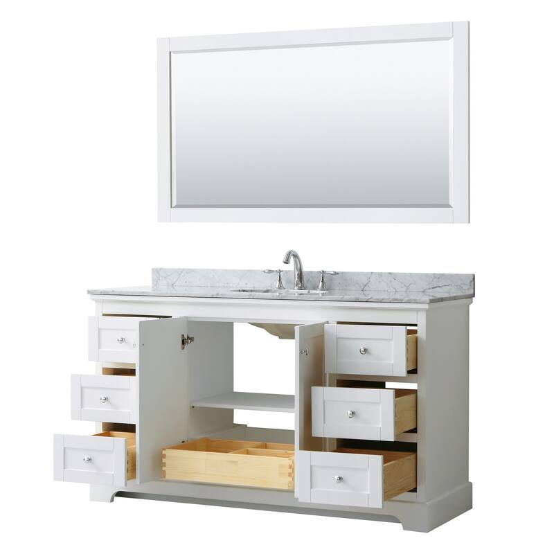 Wyndham Collection Avery 60" Free Standing Single Basin Vanity Set