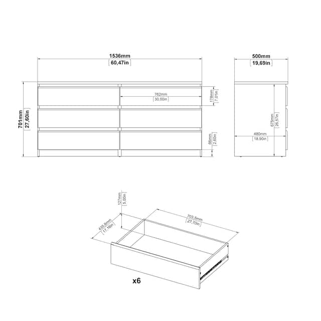 Porch & Den McKellingon 6-drawer Double Dresser