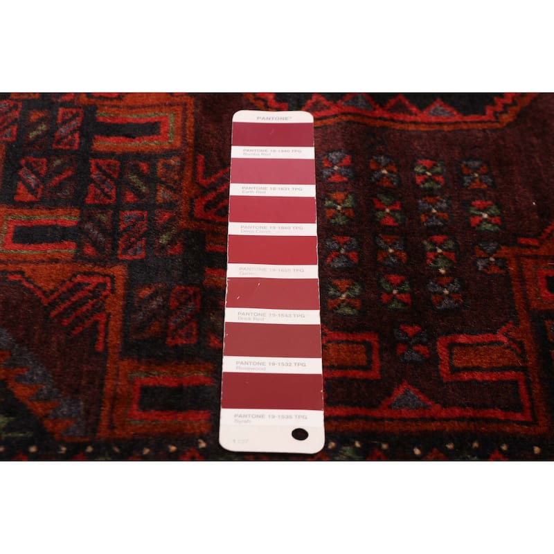 Teimani Red Rug 3'11" x 6'3" - 3'11 x 6'3