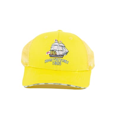 HMS Victory Embroidered Cap in Yellow by Alison