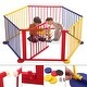 preview thumbnail 1 of 3, Household 6 Panel Baby Playpen Kids Safety Play Center Yard Play Fence - Multi
