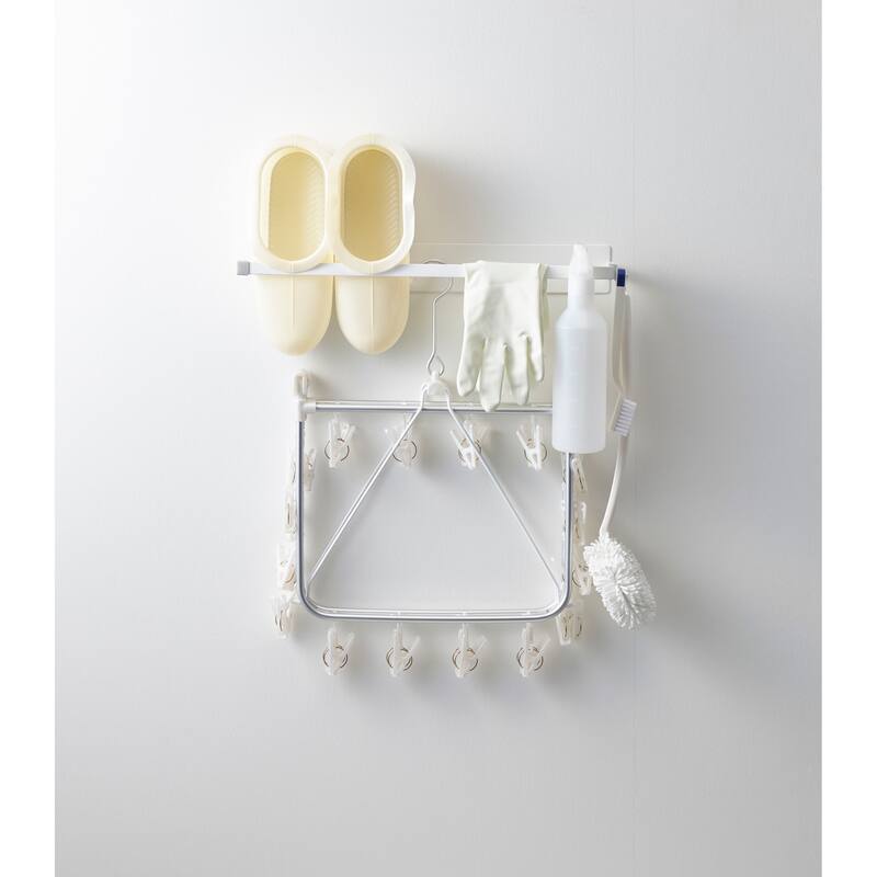 Yamazaki Home Magnetic Clothes Hanger Organizer, Steel, Holds 8.25 lbs - L 3.35 x W 2.36 x H 18.11 inches