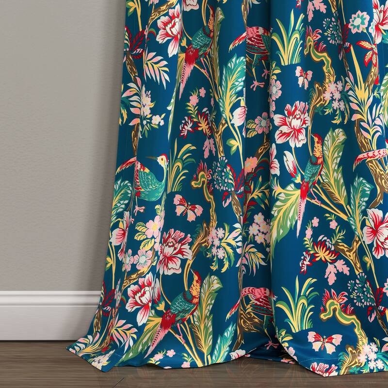Lush Decor Dolores Room-darkening Floral Curtain Panel Pair