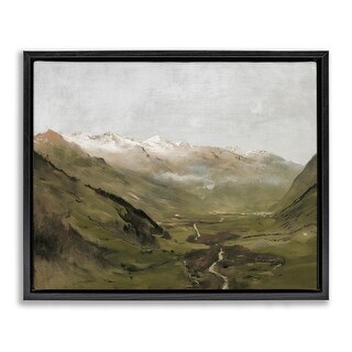 Stupell Winding Valley Path Framed Floater Canvas Wall Art Design By ...