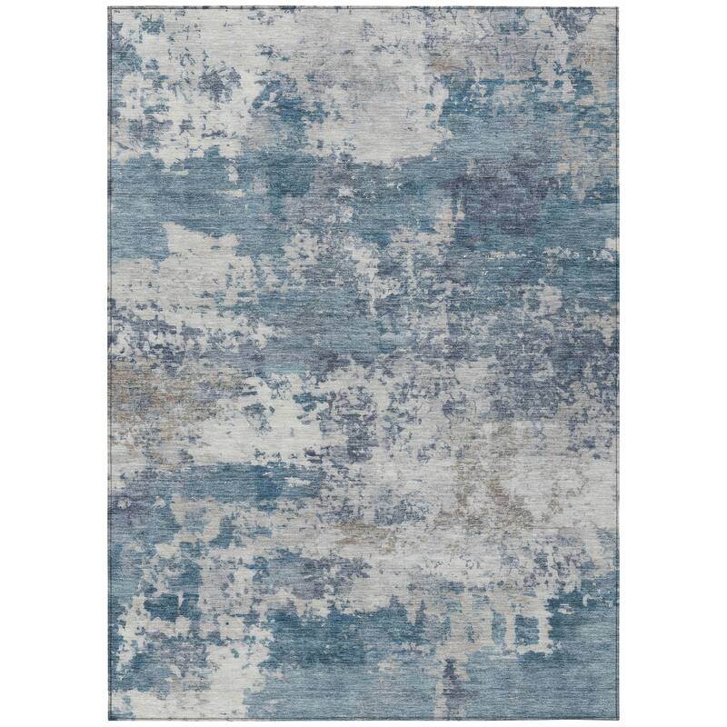 Machine Washable Indoor/ Outdoor Modern Jenna Chantille Rug
