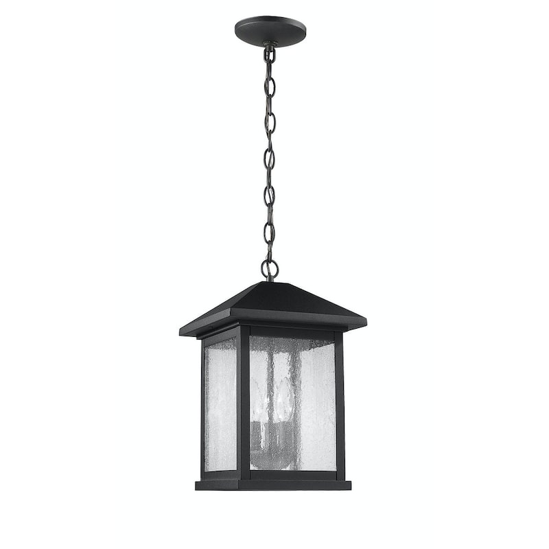 Carriage Style Outdoor Black Pendant