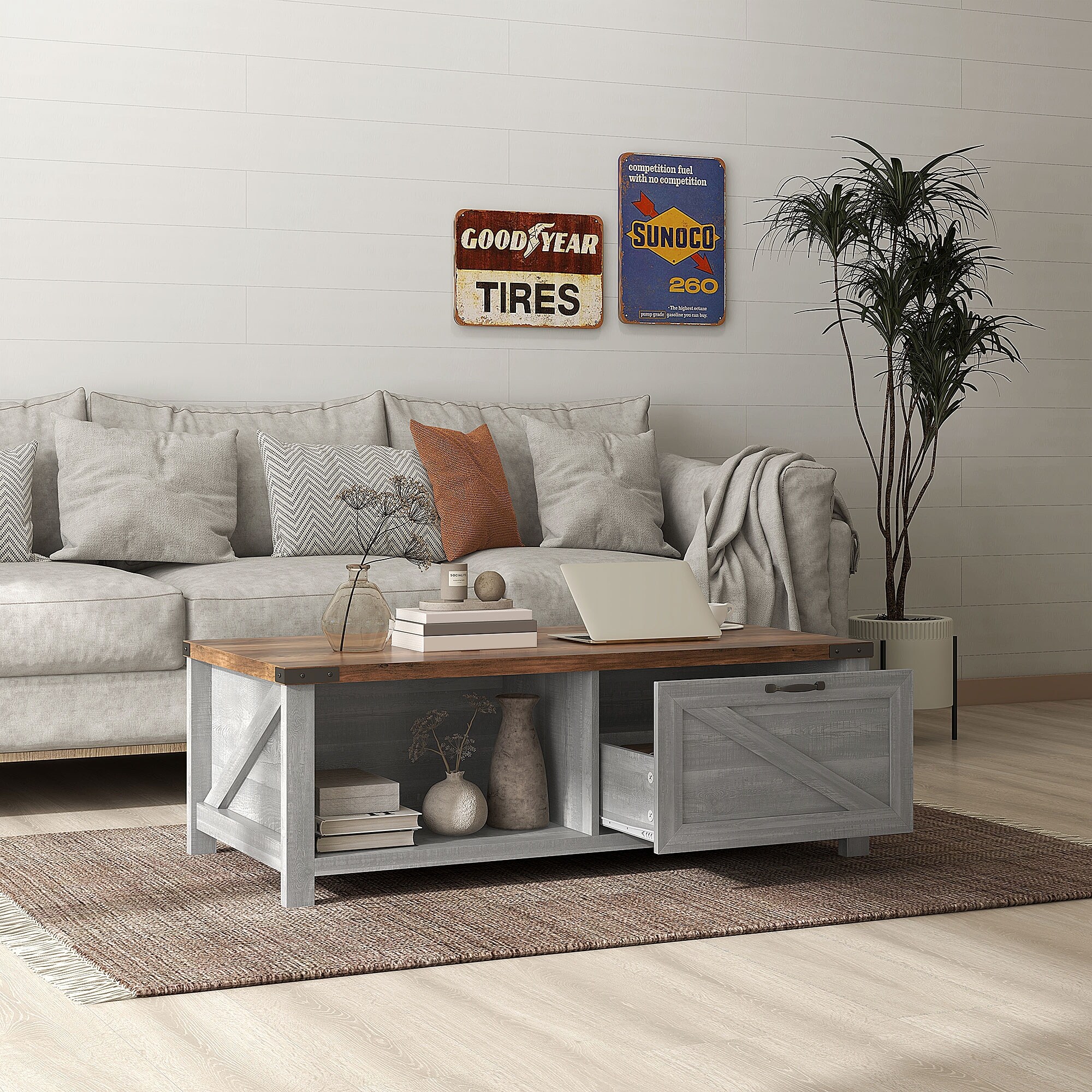 Farmhouse Coffee Table Bed Bath Beyond 41428325