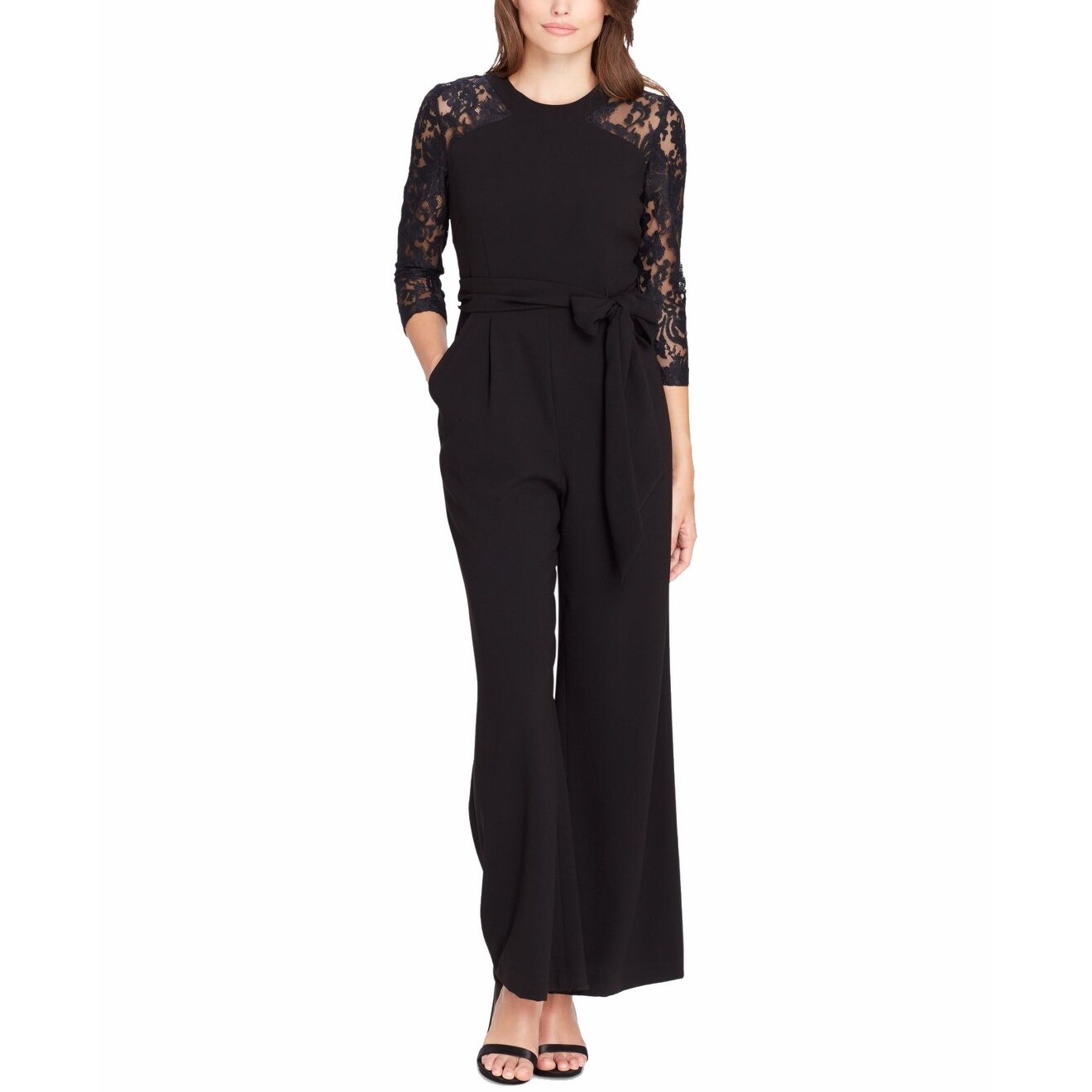 tahari black jumpsuit