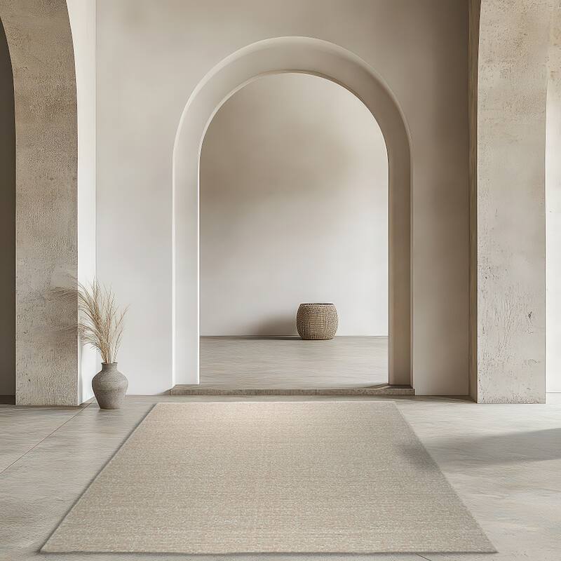 Home Décor Hand-Knotted Wool Plush Flatweave Loom Rug | Elegant Pink Area Rug for Living Room, Bedroom, Office, & | Sof