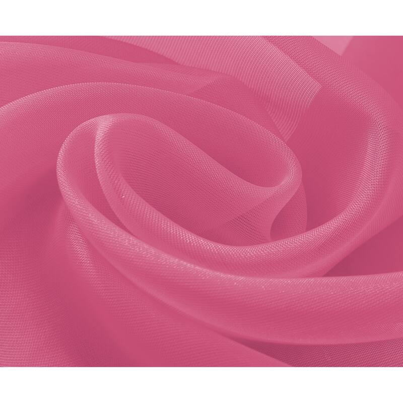 Cara Sheer Voile Grommet Window Curtain Panel - 84 or 90 inches