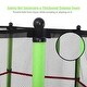 preview thumbnail 7 of 9, Green 55" Round Exercise Jumping Trampoline w/ Safety Pad - 55" x 64" (D x H)