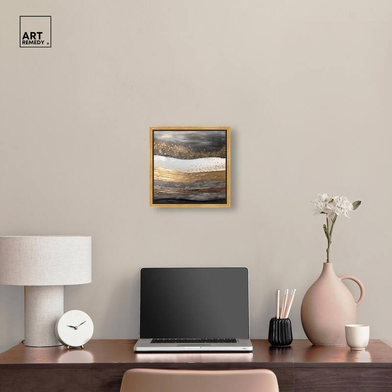 Moonlit Gold III Canvas by Art Remedy