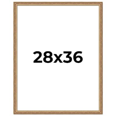 28x36 Frame Red Solid Wood Picture Frame Width 1.75 Inches | Interior Frame Depth 1 13/16 Inches