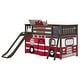 preview thumbnail 19 of 20, Max and Lily Classic Twin-Size Low Loft with Easy Slide and Curtain