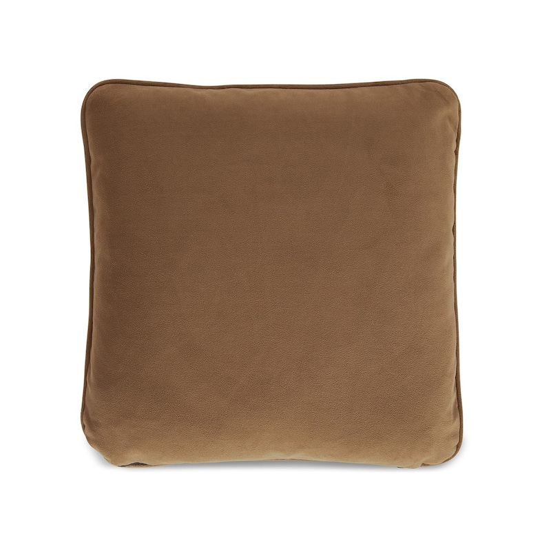 Wali Pillow Set of 4, 20 Inch Square, Feather Fill, Velvety Honey Yellow