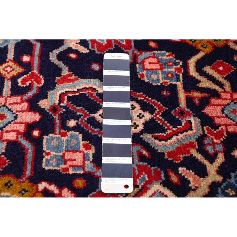 ECARPETGALLERY Hand-knotted Andelz Dark Navy Wool Rug - 3'5 x 10'8