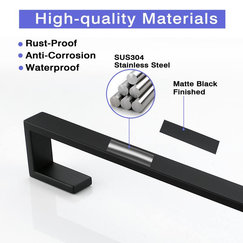 24'' Wall Mounted Towel Bar Towel Holder(Set of 2)