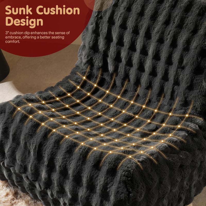 OVIOS Cloud-Like Plush Bean Bag Chair (Reinforced Pile Edition)