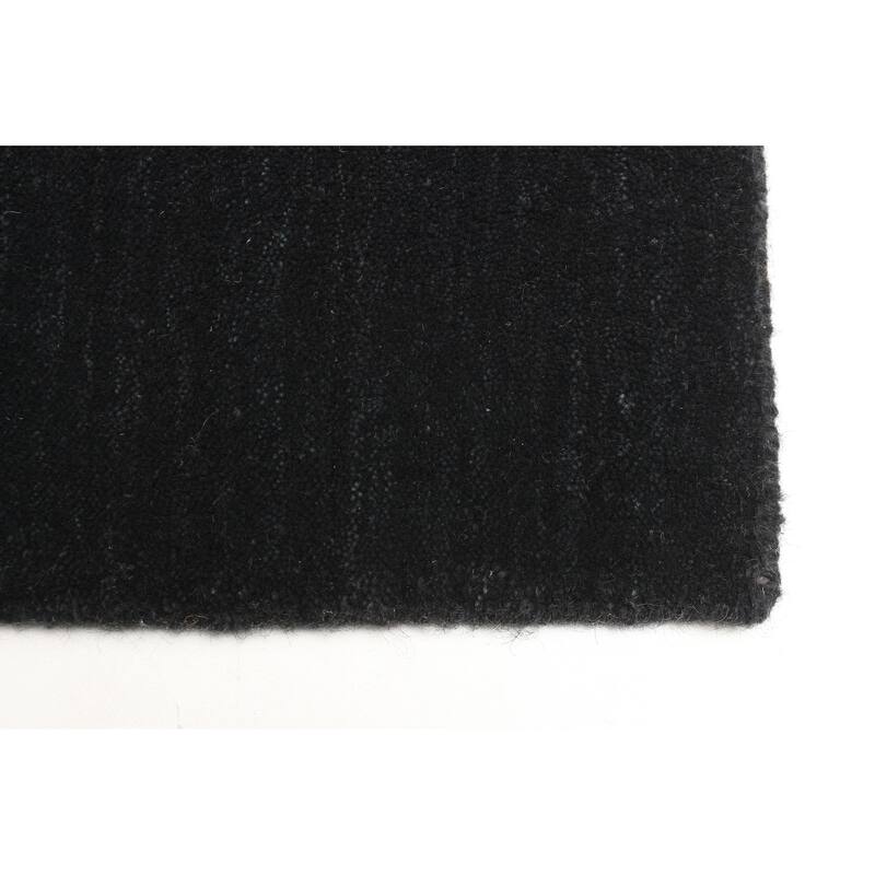 ECARPETGALLERY Hand Loomed Kashkuli Gabbeh Charcoal Wool Rug - 4'0 x 5'7