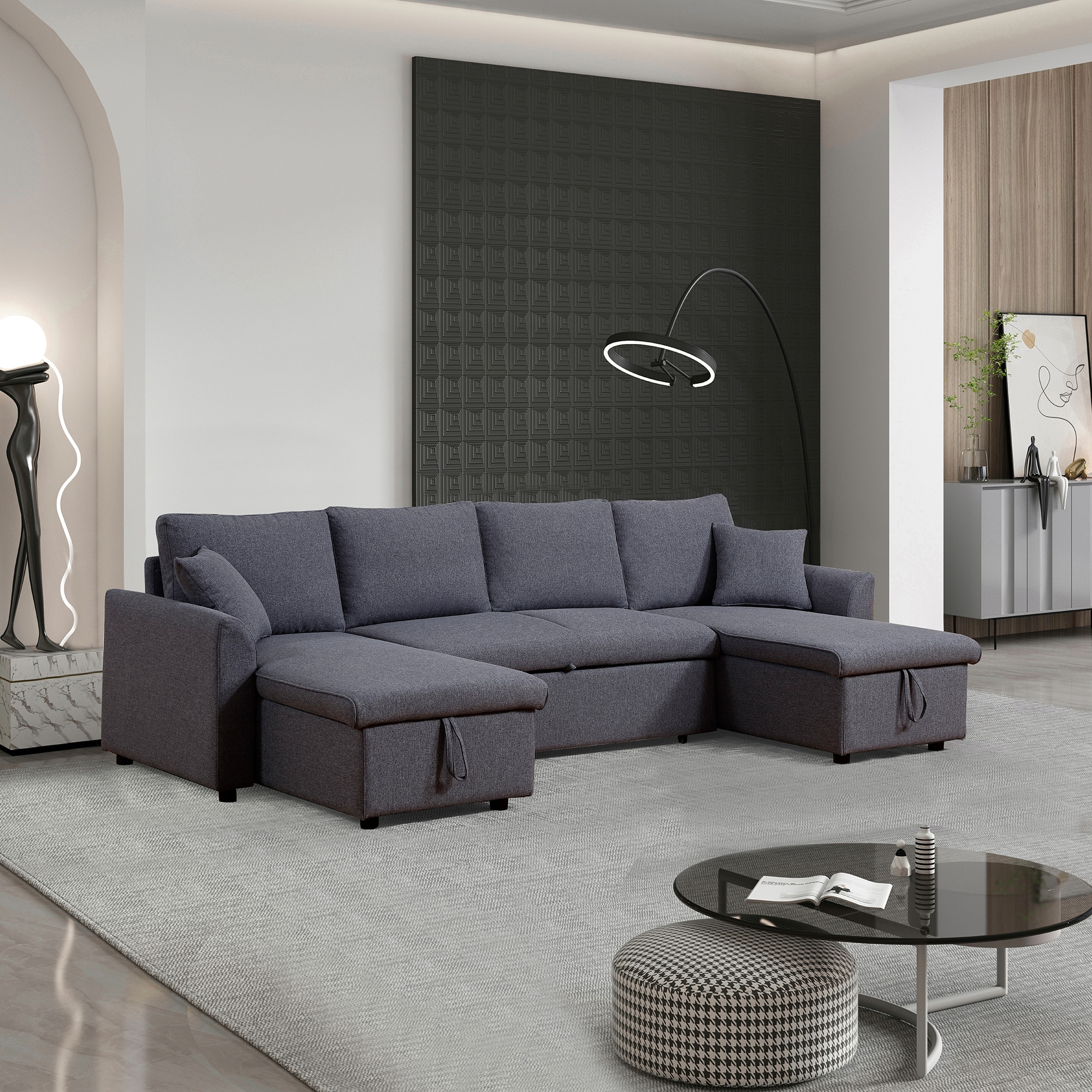 Chaise lounge couch with discount recliner