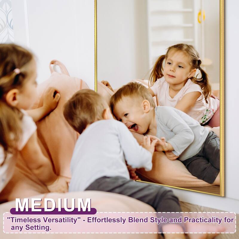 Full Length Mirror with Stand Arched Full Body Mirror Aluminum Frame Floor Freestanding Hanging Leaning Mounted