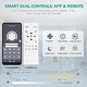 preview thumbnail 13 of 118, 20"/24"/72" Oaks Aura Cotti Low Profile Dimmable Smart Ceiling Fan with Lights 6-Speed Flush Mount Modern Remote