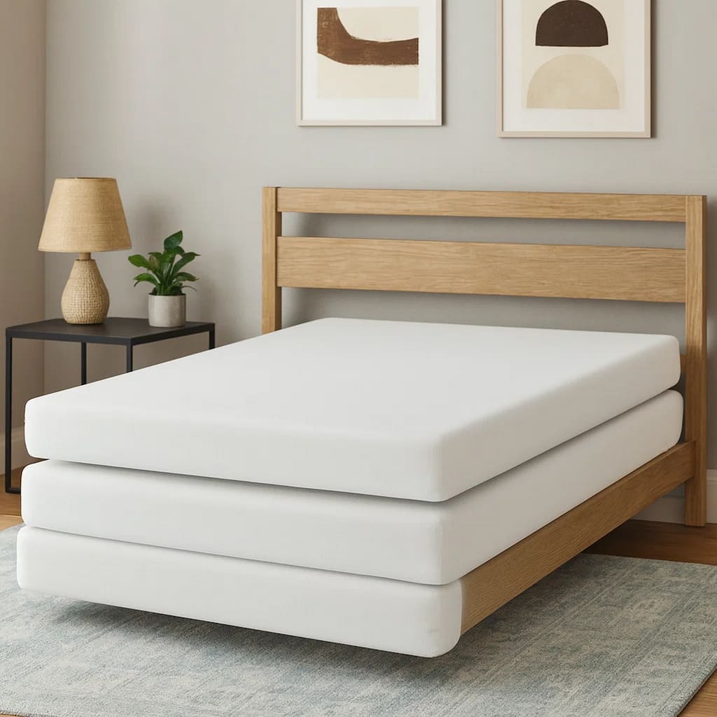 Appu 6 Inch Twin Mattress, Gel Memory Foam, Jacquard Protective Cover