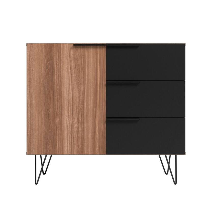 Manhattan Comfort Beekman 35.43 Sideboard with 2 Shelves