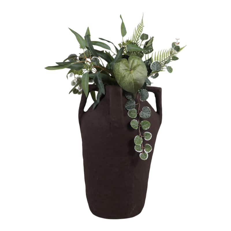 Pottery Decorative Vase Modern Sleek Design Artistic Handcrafted Look