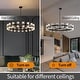 preview thumbnail 17 of 55, KAYLA Modern Chandelier with K9 Crystal