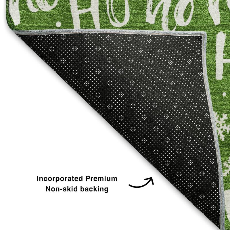 Premium Washable Super Soft Christmas Ho Ho Mayfield Rug