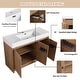 preview thumbnail 53 of 61, BNK 24/30/48/60 inch Freestanding Resin Sink Bathroom Vanity with Soft Close Door and Adjustable Shelf