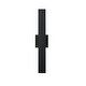 preview thumbnail 4 of 6, Edge 2 Light Outdoor Wall Sconce - Black