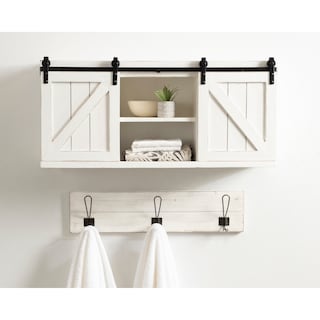 Kate and Laurel Cates Decorative Wall Cabinet - 30x10x14