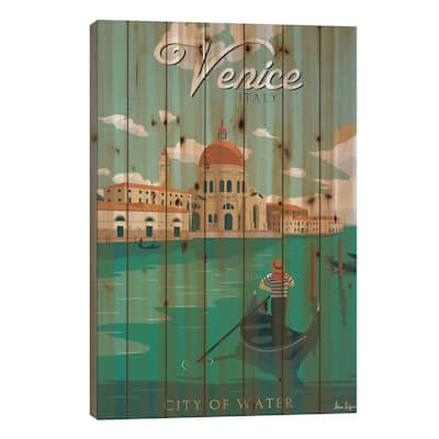 Venice Print On Wood by IdeaStorm Studios - Multi-Color