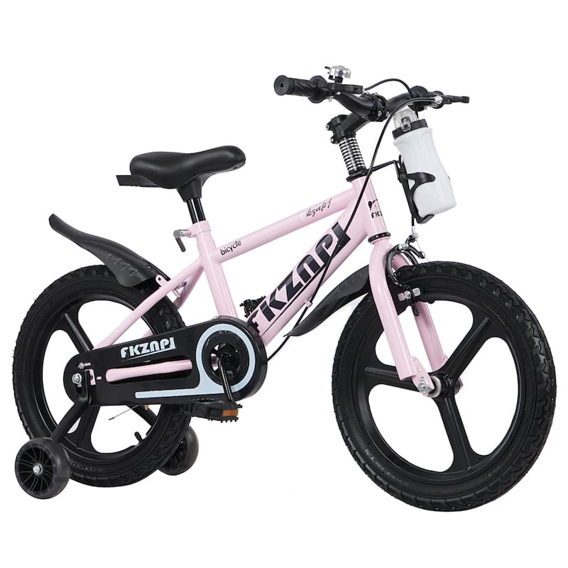 18 Inch High Carbon Steel Frame, Night Glow Kids Bike/Toddler Bicycle w/Magnesium Alloy Wheels, Training Wheels for Girls & Boys
