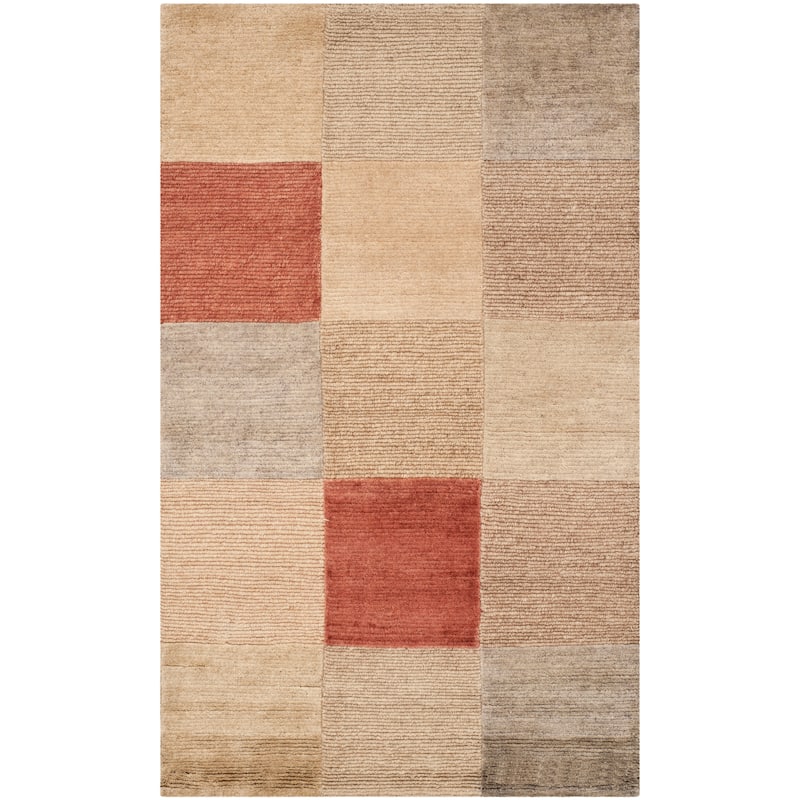 SAFAVIEH Couture Hand-knotted Tibetan Soline Modern Wool Rug