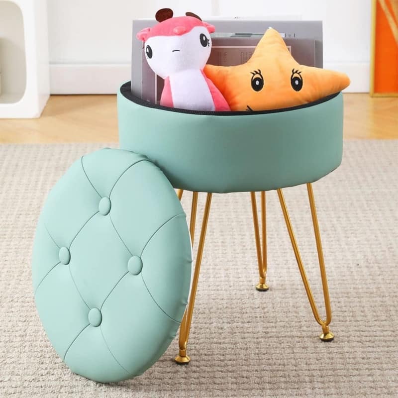 Storage Round Ottoman Multifunctional
