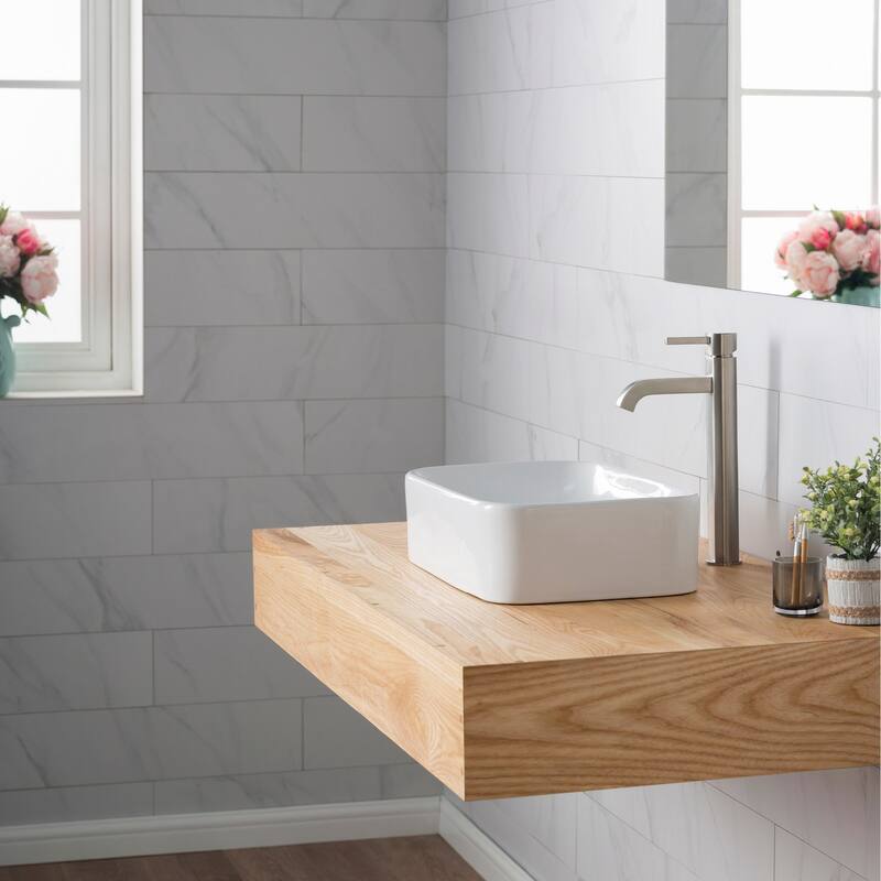 Kraus Bathroom Combo - 19-1/4" Ceramic Vessel Bathroom Sink With