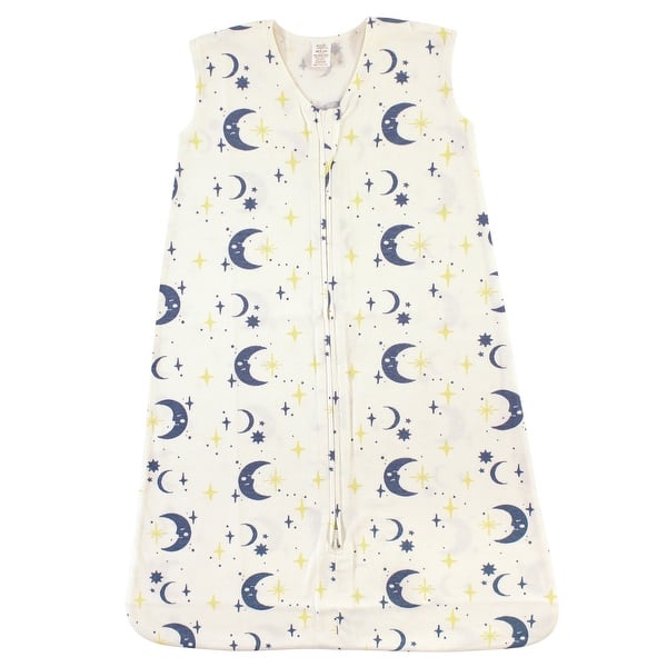 slide 1 of 1, Touched by Nature Baby Boy Organic Cotton Sleeveless Wearable Sleeping Bag, Sack, Blanket, Man In The Moon 12-18 Months - Man In The Moon