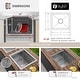 preview thumbnail 7 of 8, 20" Dual-Mount Stainless Steel Insulated Ice Chest Workstation Sink with Dura-Tek Handmade