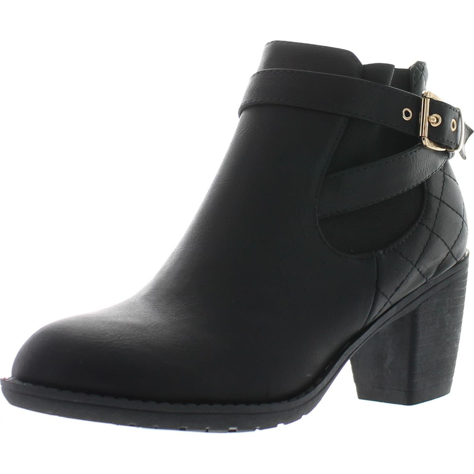 black booties rubber sole