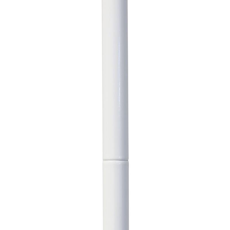 Metal Industrial Cage Floor Lamp with Curved Arm and Rotary Switch - 9.57 x 7.87 x 54.50 in. (L x W x H)