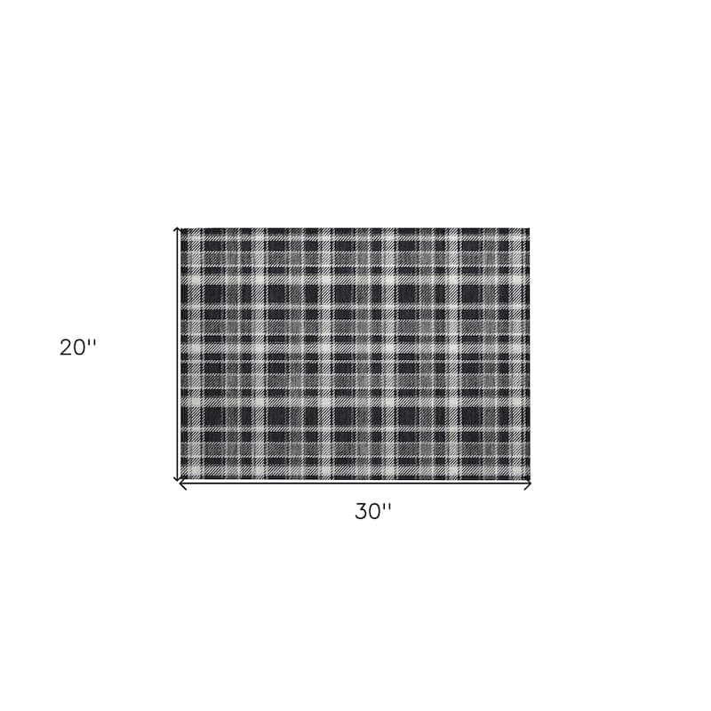 Palo Plaid Weather Resistant Classic Meets Modern Outdoor Rug