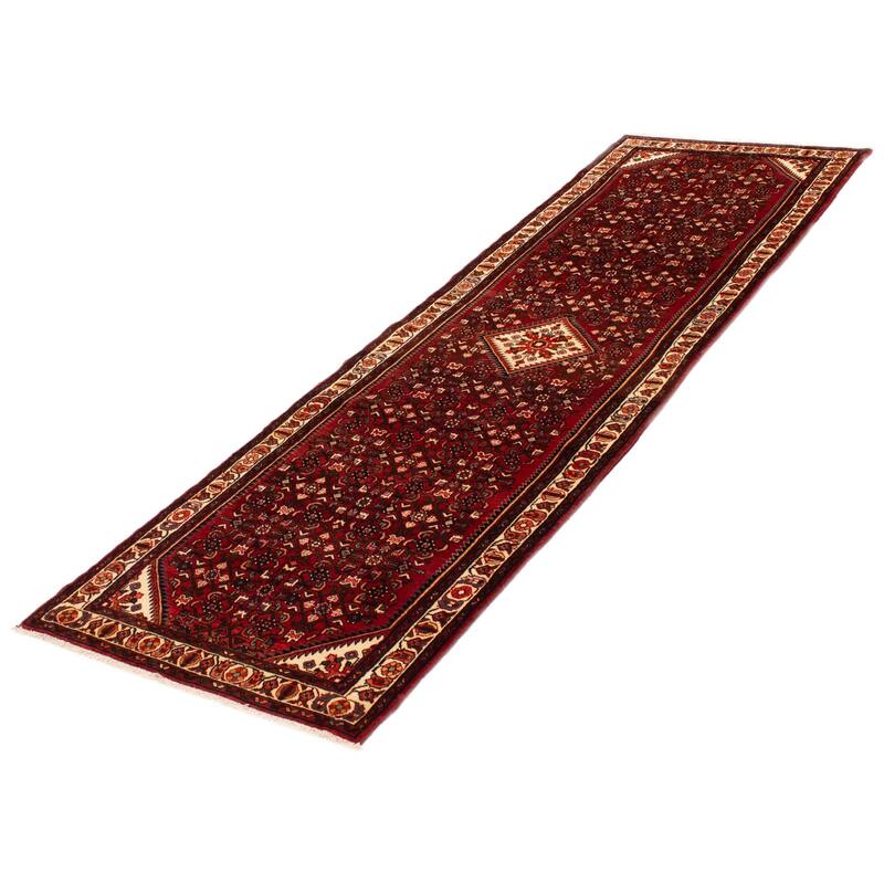 ECARPETGALLERY Hand-knotted Andelz Red Wool Rug - 3'8 x 12'4