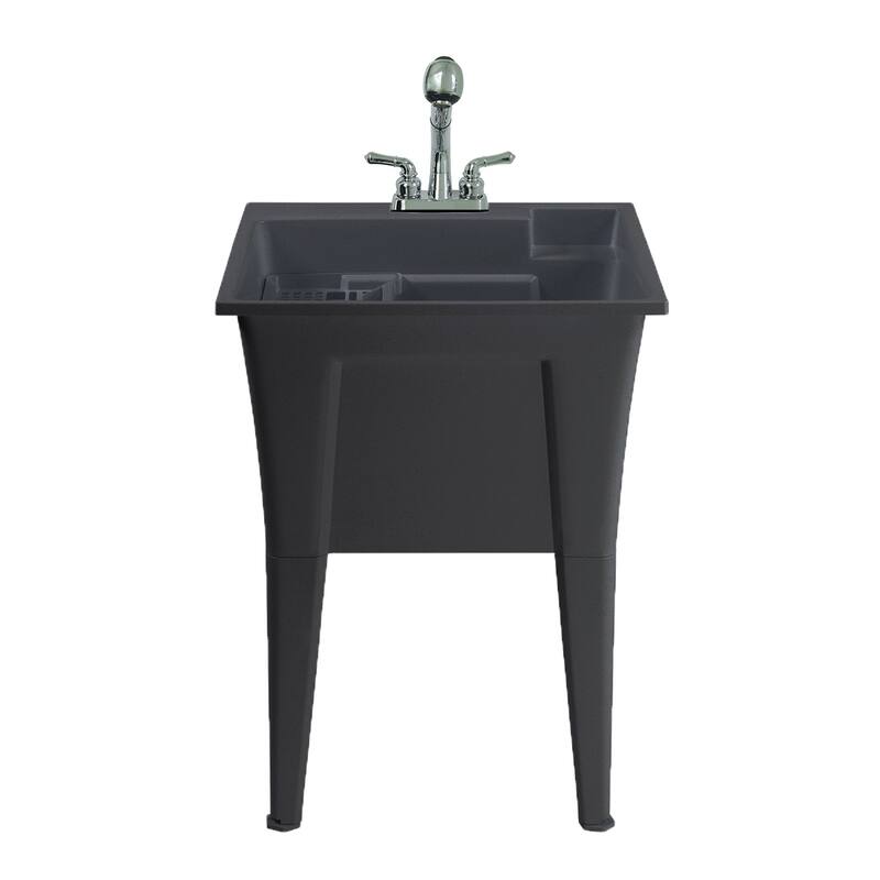 Dalary 24" Laundry Tub kit with Faucet and Bottle Holders