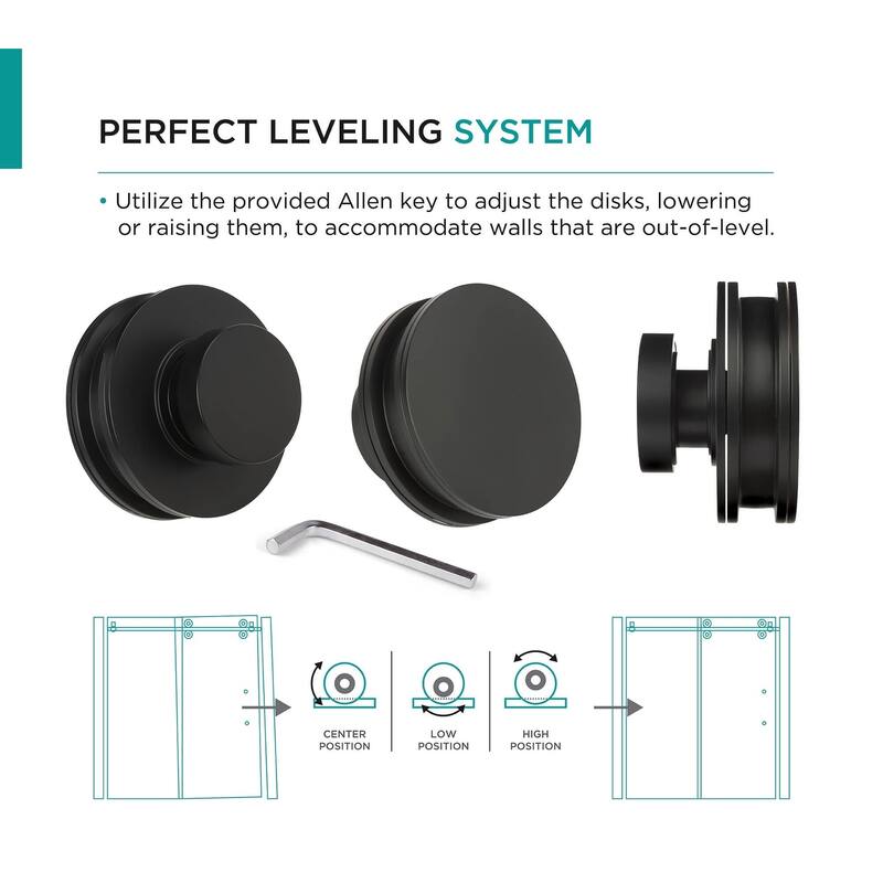 Fine Fixtures 60" Frameless Double Sliding Tub Door - 60" x 66"